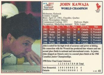 1993 Ice Hot International #41 John Kawaja Back